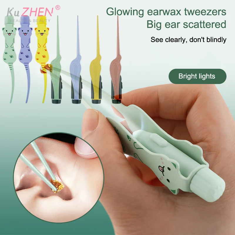 

1 * детский очиститель ушей, пинцет, мягкие шпильки для ушей, светодиодная вспышка, кюретка для ушей, инструменты для чистки ушей, инструменты для удаления копания ушной серы