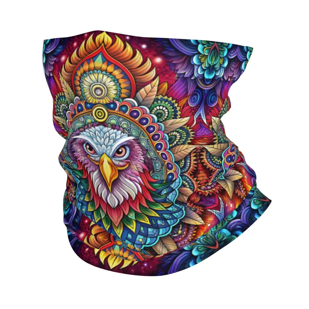 Eagle Mandala Headband Neck Warmer Men Ski Running Tube Scarf Medical Nurse Face Bandana Gaiter