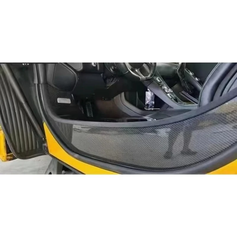 For New McLaren 650S Cars High Quality Upgrade Carbon Fiber Car Door Sill Protectors Scuff Plate Door Sill Pedals view 4