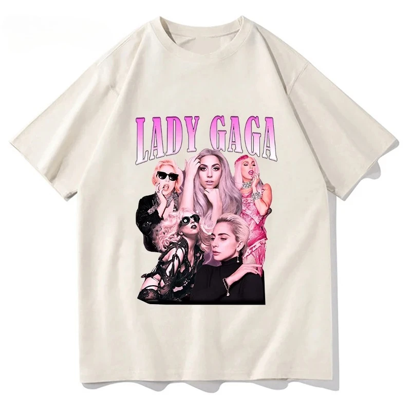 

Футболка Lady Gaga Mayhem 2026: Новая коллекция, модная одежда для мужчин и женщин, ретро-стиль Харадзюку, высококачественная одежда для фанатов, футболки