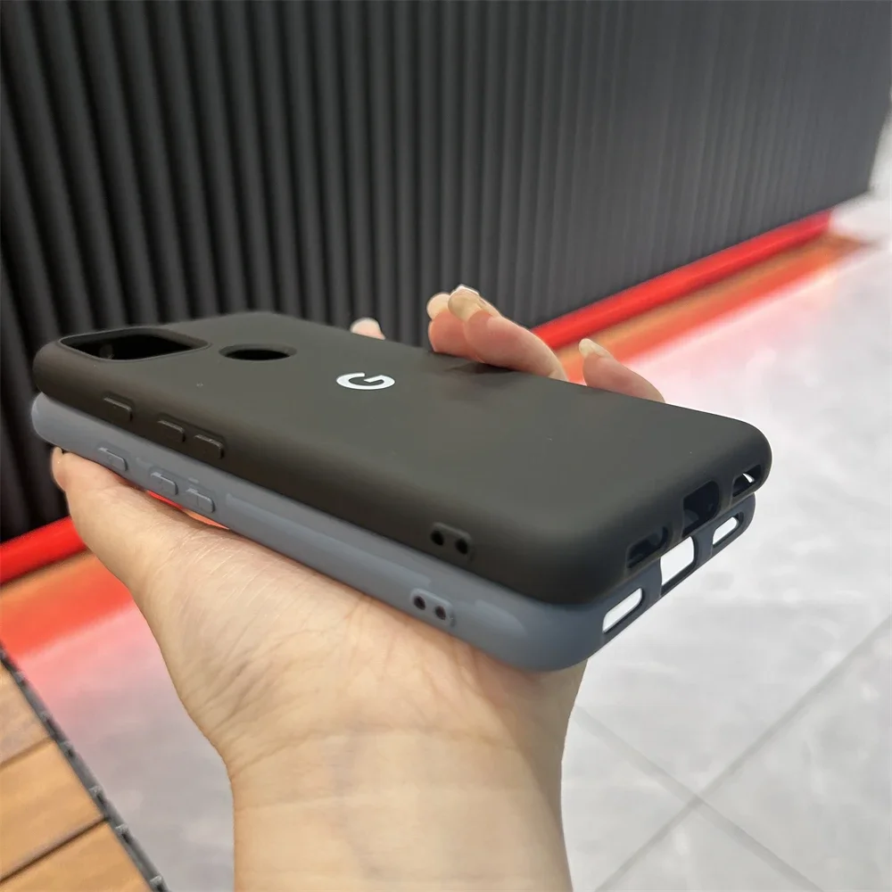 For Google Pixel 5 5A Case Liquid Silicone Soft TPU Back Cover For Pixel 5 5a Shockproof Protective Coque