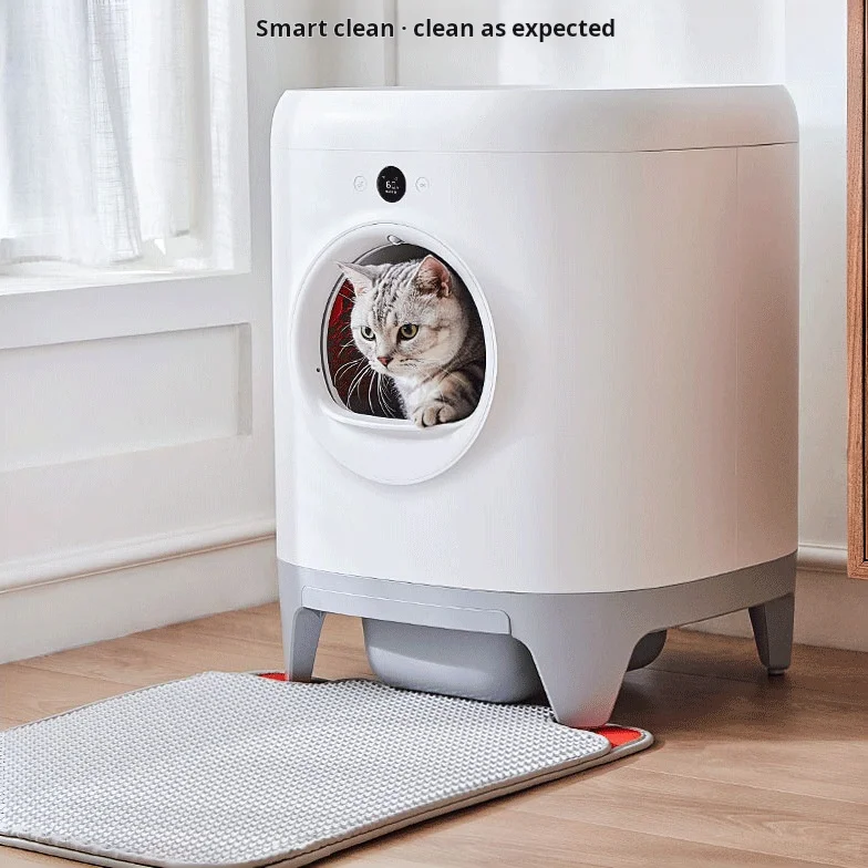 Home Use Pet Toilet Wifi App Control Smart Cat Lit-ter Box Automatic Cat Lit-ter Box