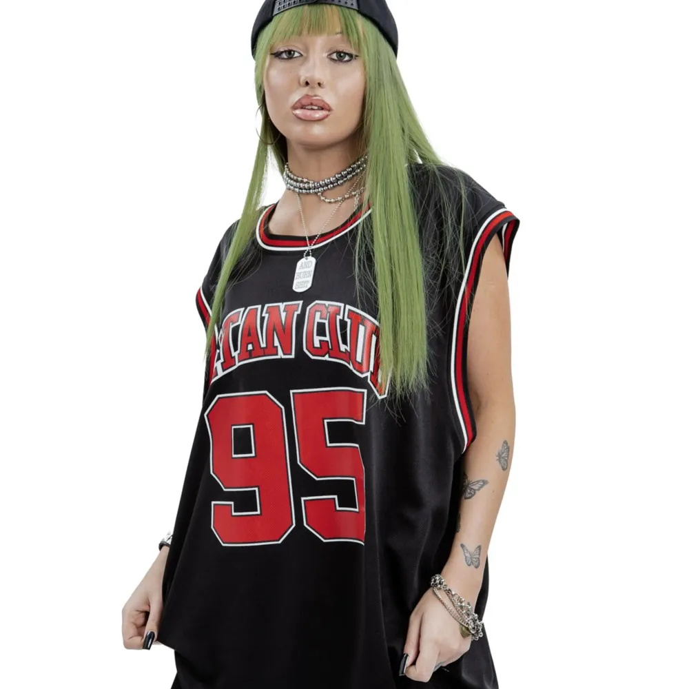 Harajuku Oversized Streetwear Men\'s Clothing Basketball Jersey SC95 Graphic Print Tank Top Hip Hop sleeveless Tops Goth Y2K Vest
