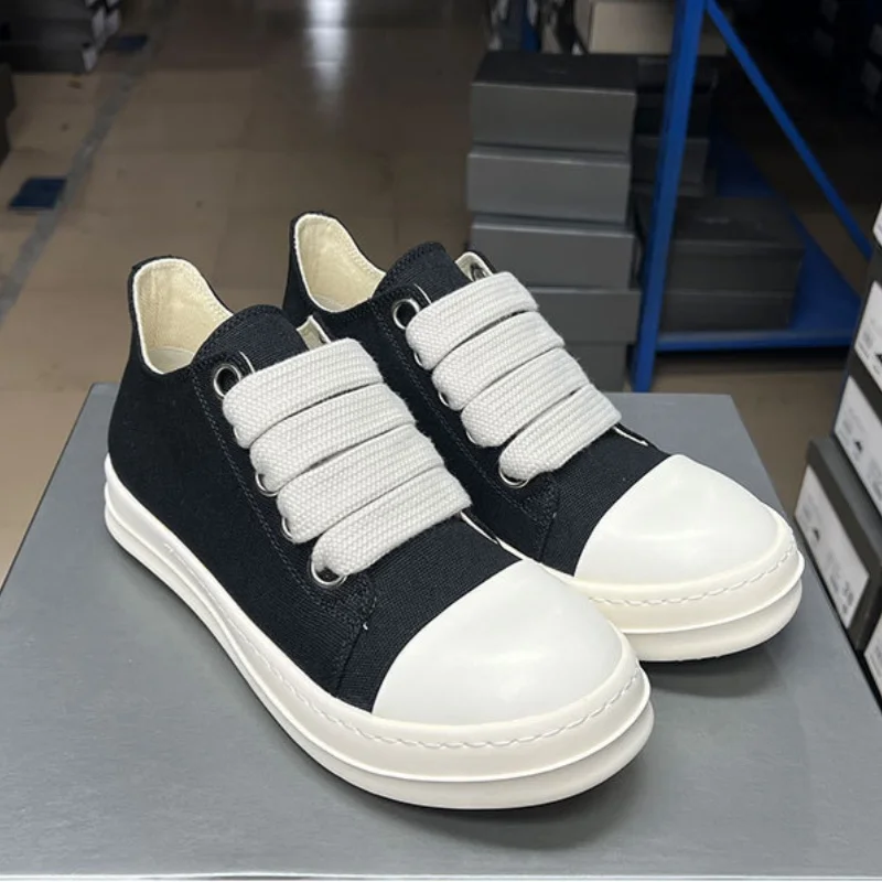 

Rick винтажные женские туфли на плоской подошве с толстыми шнурками, классические парусиновые туфли, мужские парусиновые роскошные кроссовки, уличные кроссовки на толстой подошве