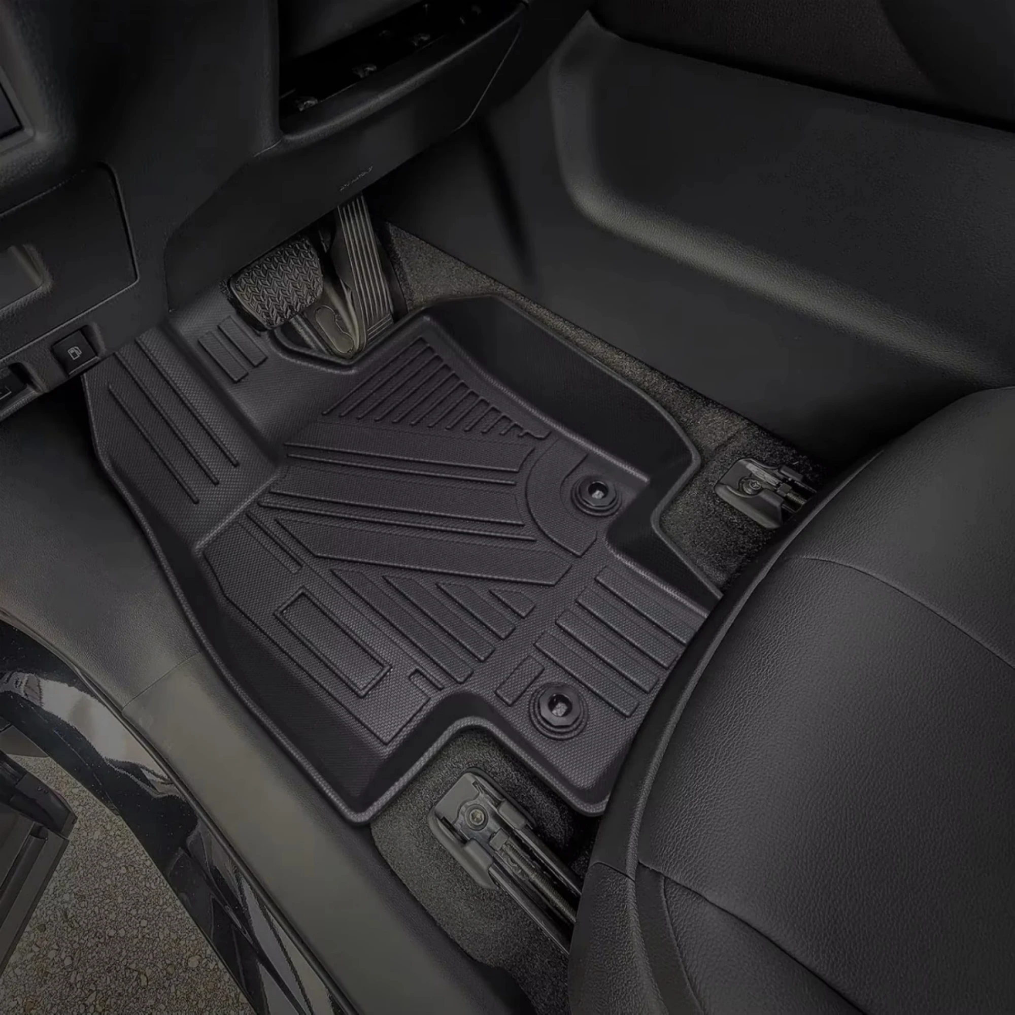 For Toyota Highlander 7 Seats Hybrid & Gas All Weather Waterproof for Left & Right Hand Drive 2021-2025 TPE Floor Mats