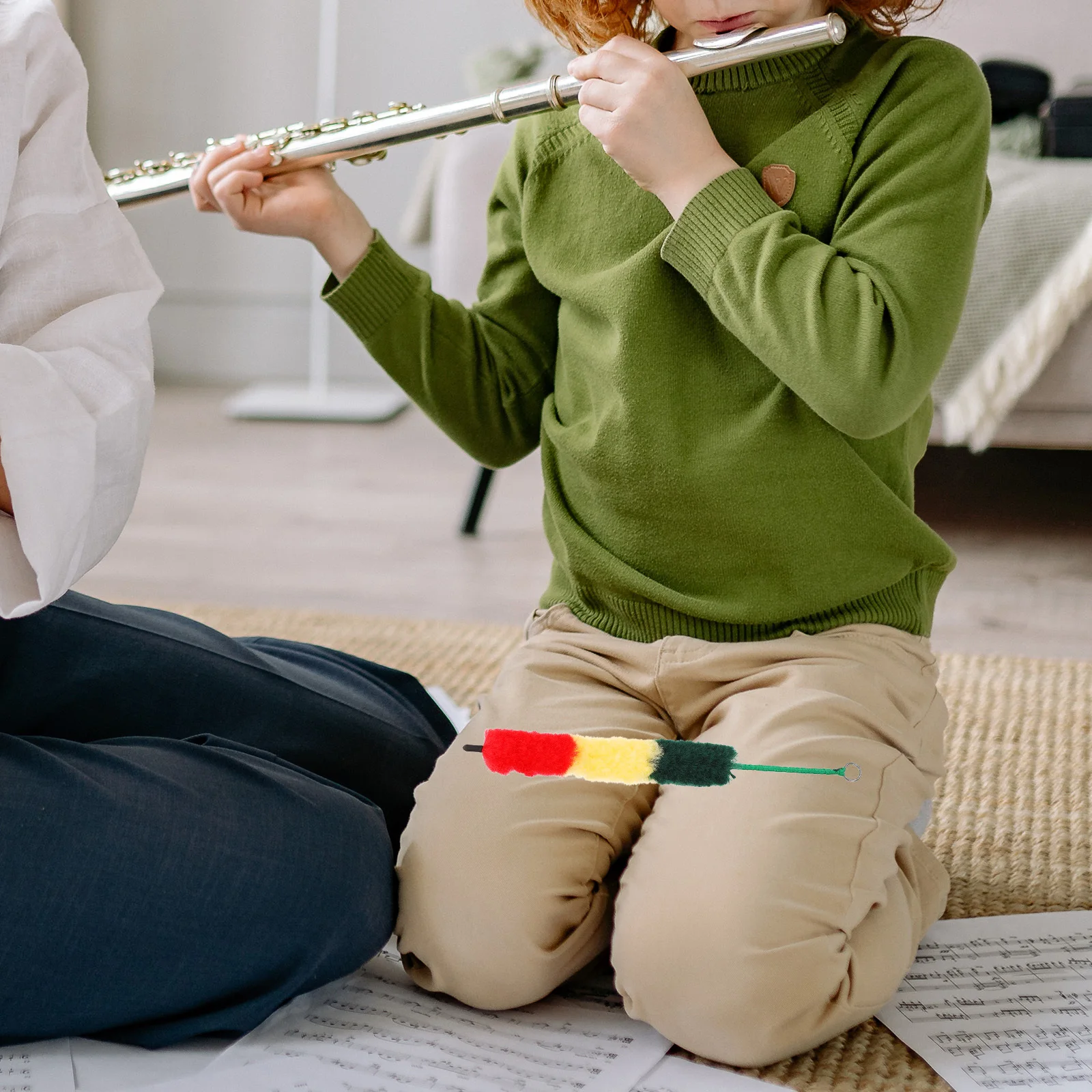 

Portable Clarinet Cleaning Brush Professional Durable Instrument Care Tool B Flat Clarinet Cleaning Kit Swab Cleaner