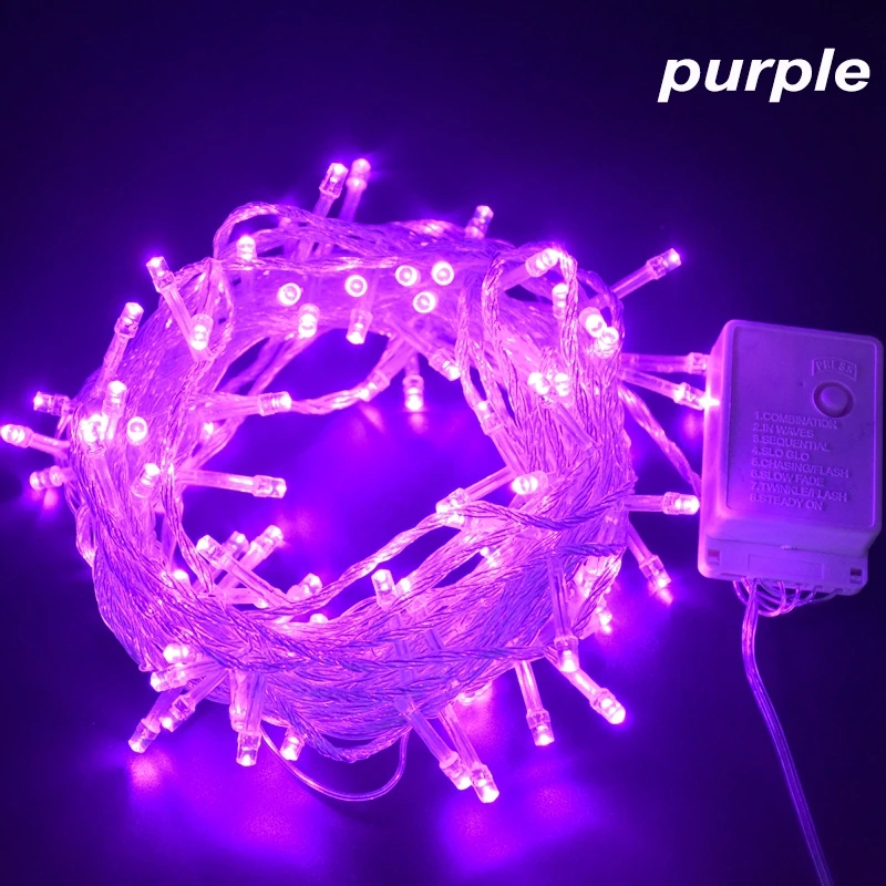 6M 10M 20M 30M 50M 100M Zewnętrzne lampy sznurkowe Led Garland String Fairy Light 8 trybów świątecznych świąteczne dekoracje ślubne