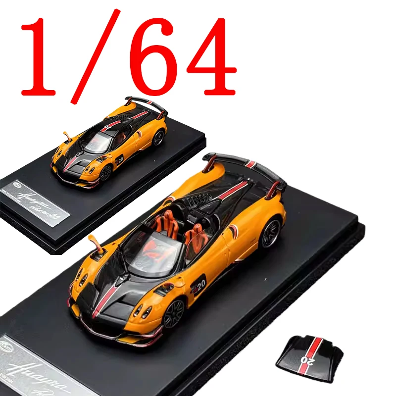 

Литая под давлением ЖК-дисплей в масштабе 1/64 Pagani, модель автомобиля Pagani Huayra BC, оранжевый игровой автомобиль, игрушки для мальчиков, подарок, оригинальная коробка