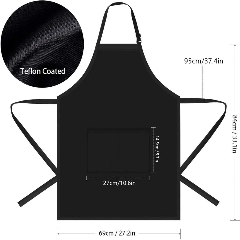 Fashion Kitchen Aprons Woman Men Chef Work Apron for Grill Restaurant Bar Shop Cafes Beauty Nails Studios Uniform Household 2024