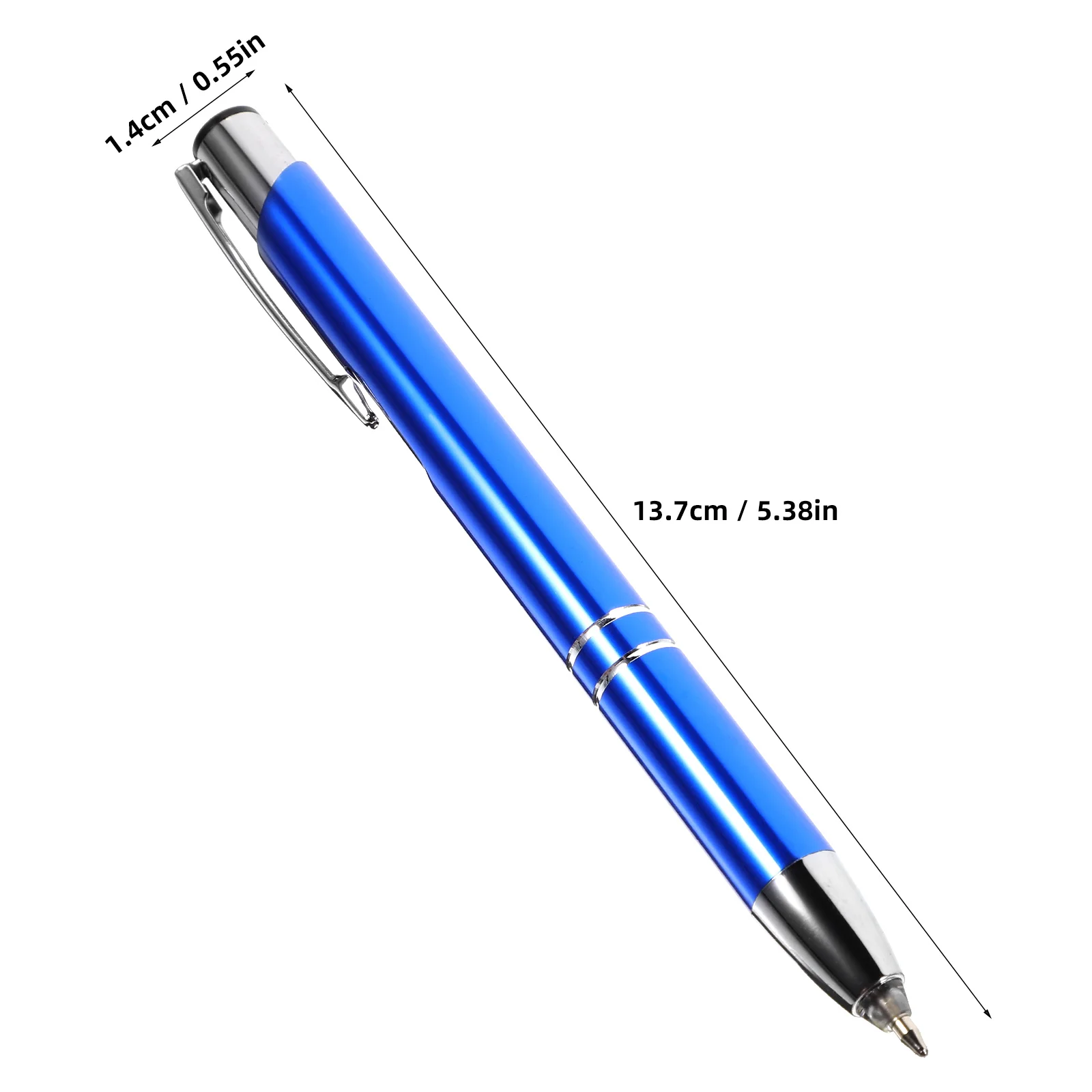 Lighted Ballpoint Pen LED Metal Pens with Stylus Tips Press Office Stationery Gift Flashlight Replaceable