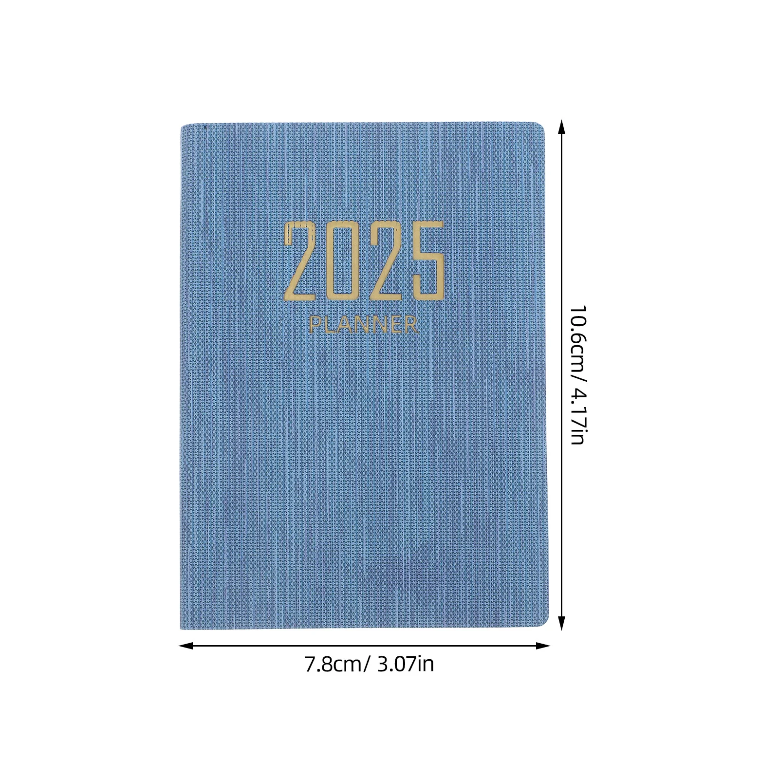 2025 Notebook Mini Binder Schedule Portable Monthly Planner Agenda PU Loose Leaf Refill Blank/Line/Grid Journal Notebook