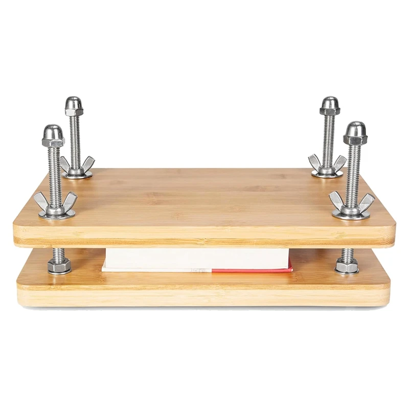 

Enjoy New Book Press Bookbinding, Wooden Bamboo Book Press, Portable Book Binding Press Kits For Bookbinding Supplies