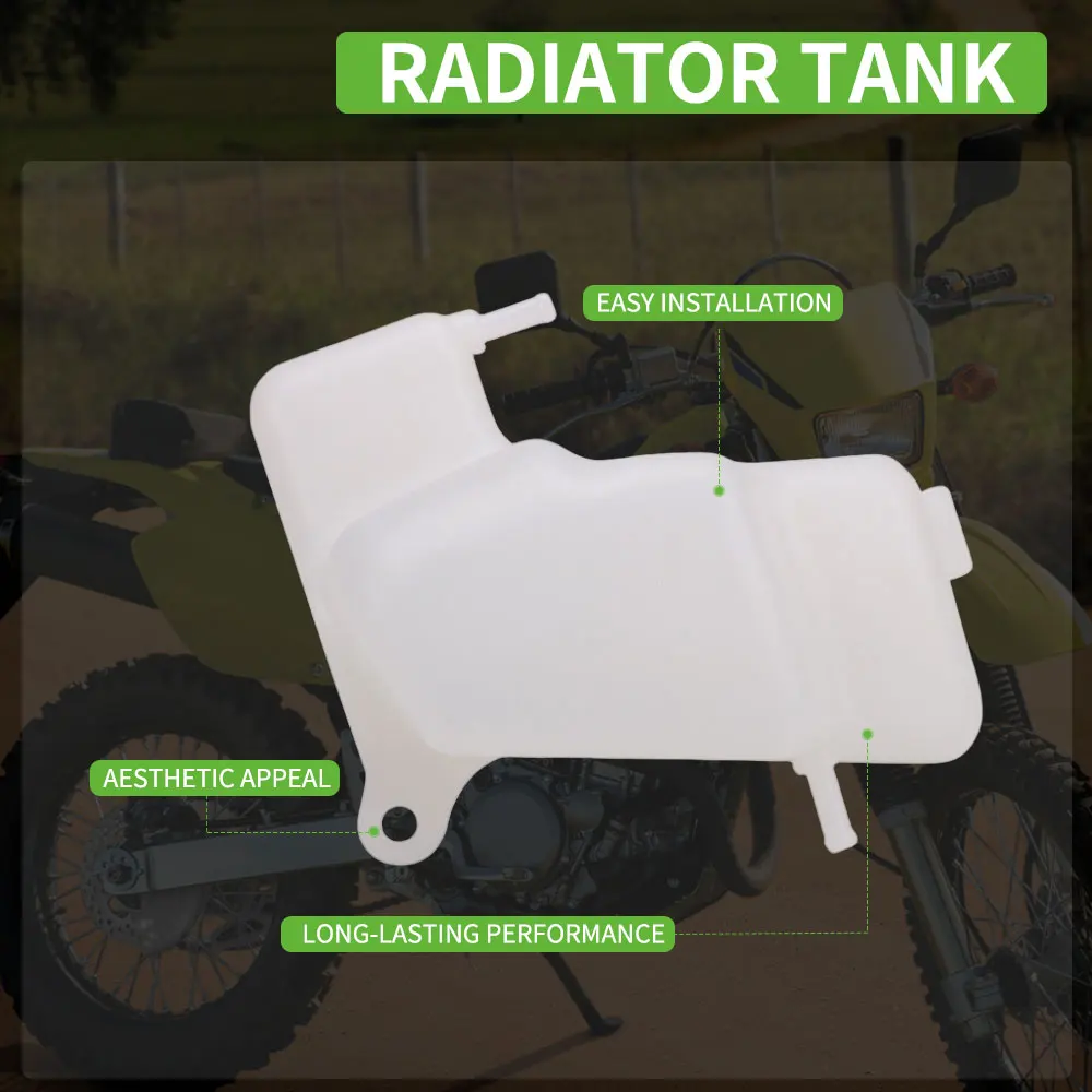 Motorcycle Plastic Water Coolant Reservoir Tank Radiator For SUZUKI DRZ400 00-04 DRZ400S 00-17 DRZ400E 00-04 DRZ400SM 05-17