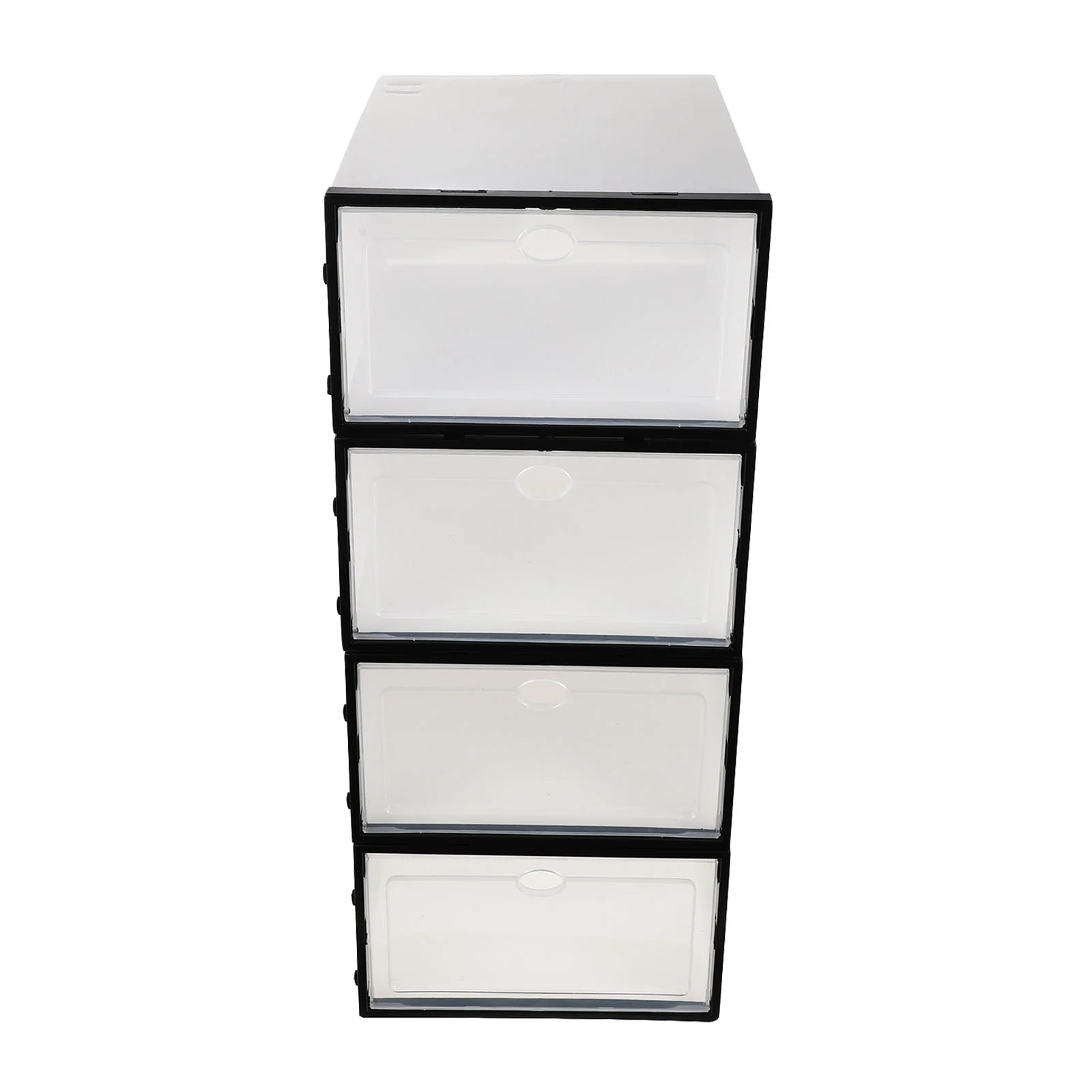 

4 Pcs Sneaker Containers Shoe Cabinet Box Boxes Reliable Shoes Case Shoebox White Plastic Convenient Storage Bins