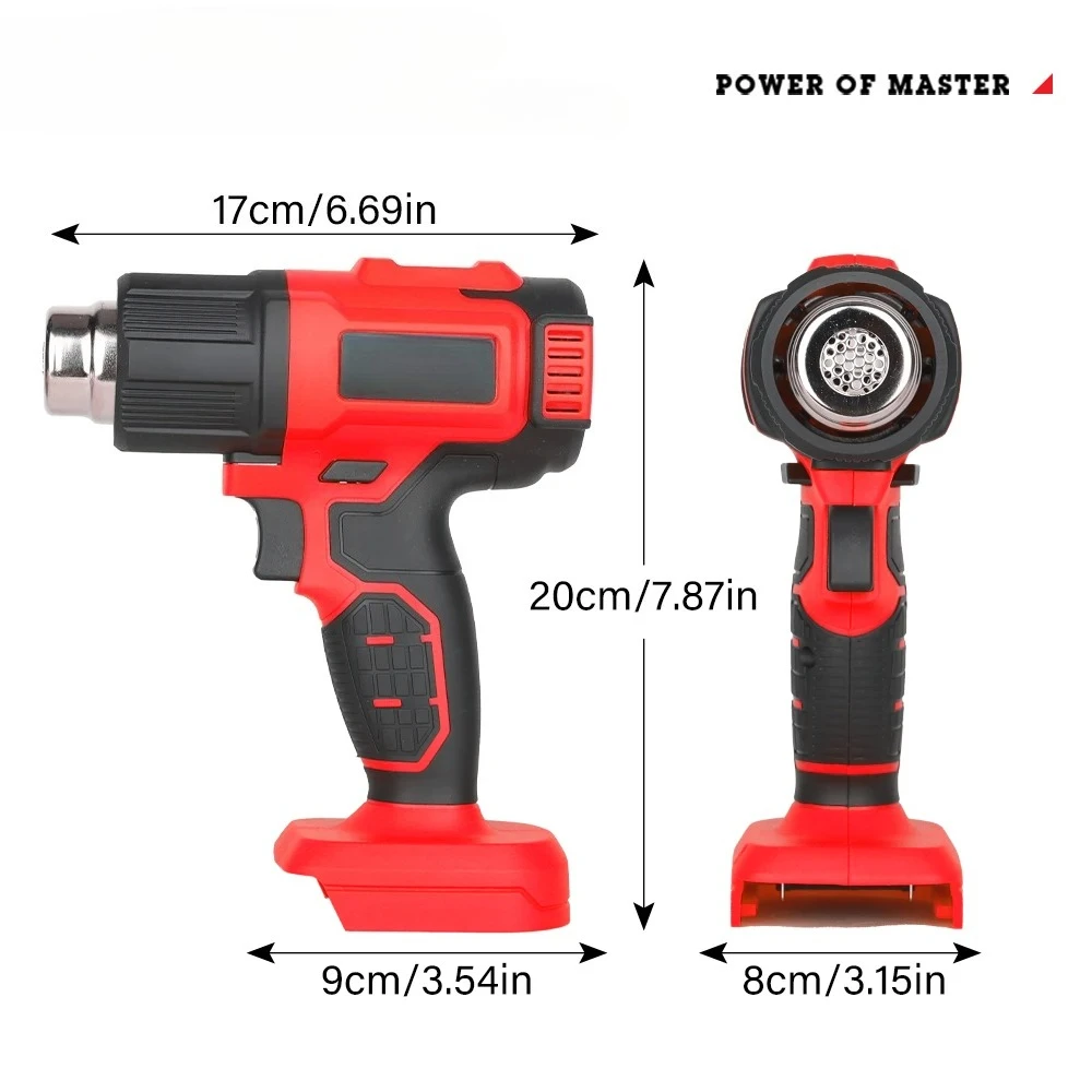 Adjustable Temp Cordless Hot Air Gun Fit Makita 18V Battery Handheld DIY Heat Tool