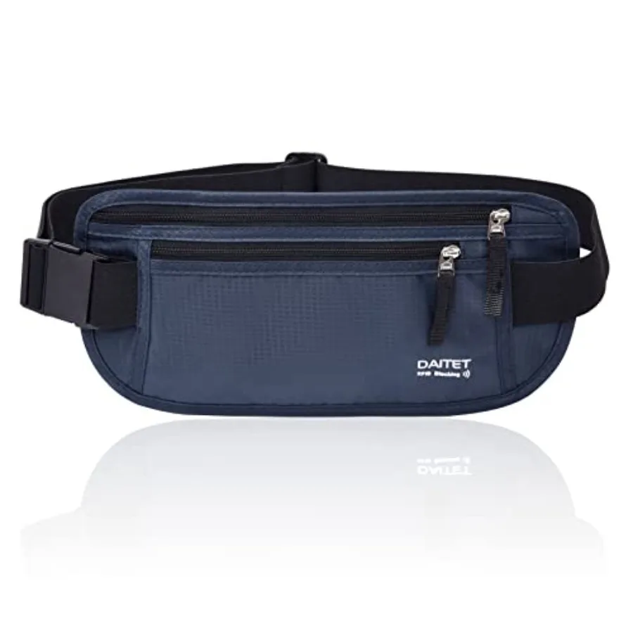 

Money Belt for Men Women Slim Fanny Pack for Travel Running Conceal Waist Wallet for Passport Holder Phone Cash