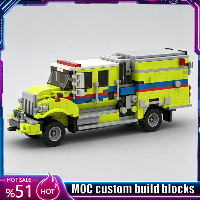 NEU 801 Teile MOC City Wildland Feuerwehrauto Modell Technik-Stil Bausatz für Sammlung und Ausstellung Beliebtes Geschenk für die Feiertage
