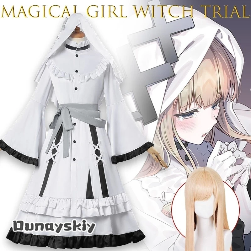 

AMagical Girl Witch Trial Black Natsuki Yukina Cosplay Costume Anime Character Roleplay Outfit Halloween Girl Suit Dream ZS@