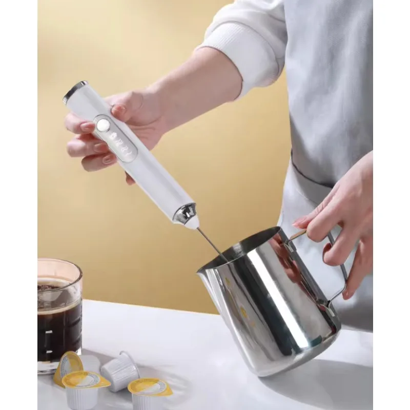 

New Egg Beater Hand Held Electric Coffee Mixer Automatic Milk Frother