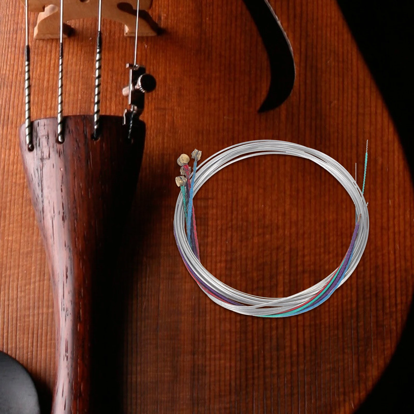 

2 Sets Viola Strings Steel Core Musical Instrument Parts High Grade Material Sweet Timbre Remarkable Tone Brightness Volume
