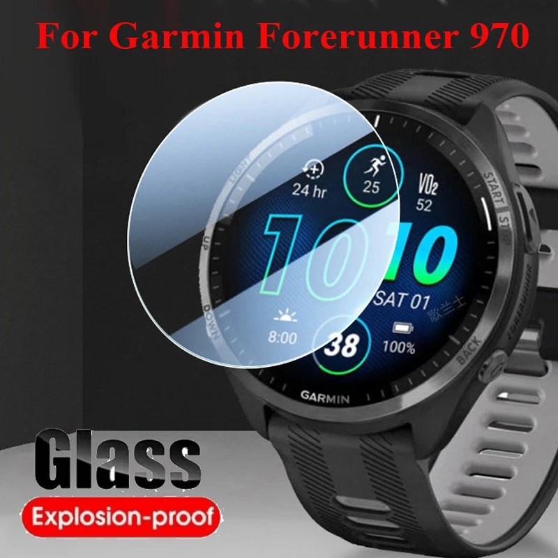 Clean Tempered Glass Film For Garmin Forerunner 970 Screen P