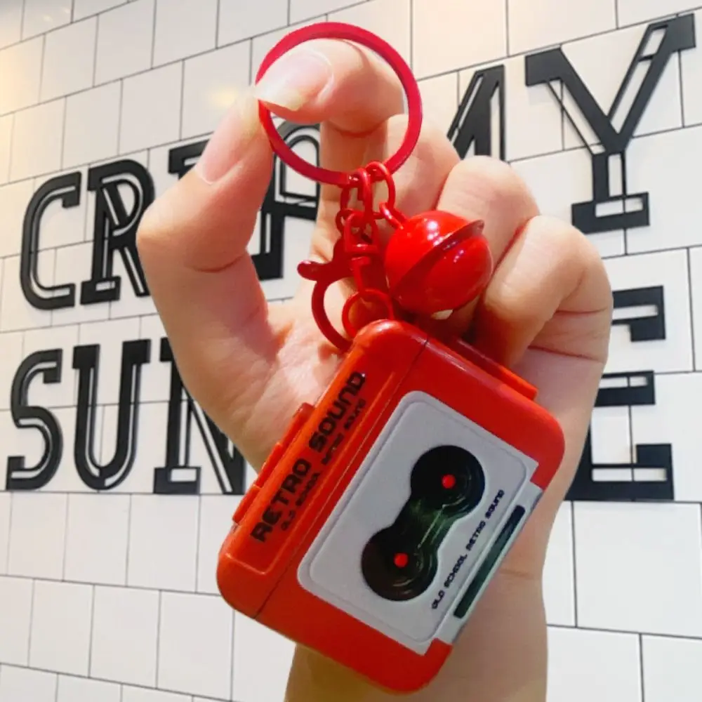 Cassette Recorder Music Key Chain Storage Box Commemorate Holder Wall Keychain Mini Player Vintage Key Storage Holder