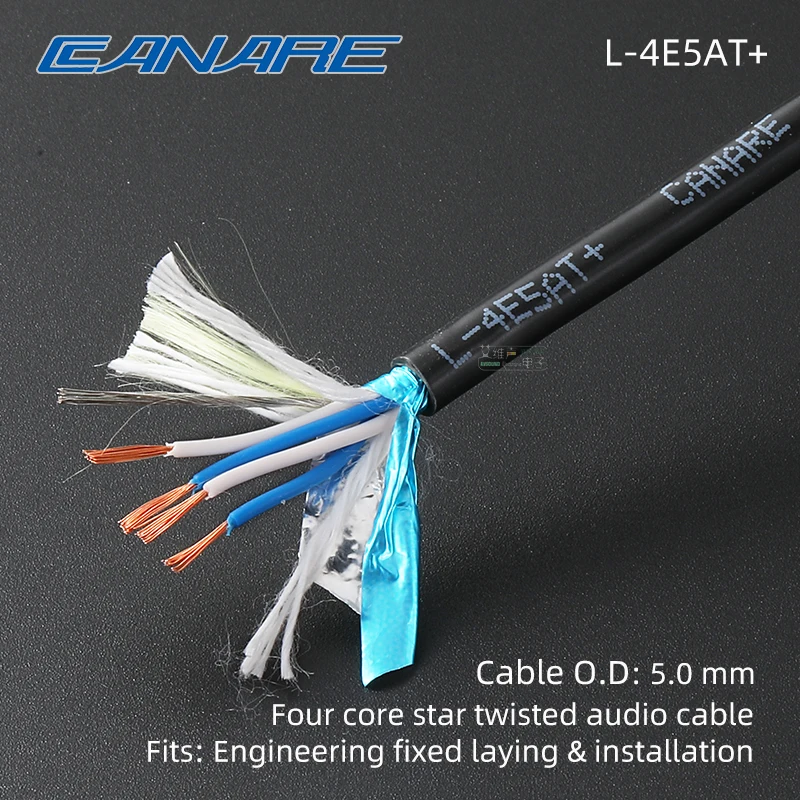 CANARE 2 4 Core Audio Signal Cable L-2B2AT+, L-2E5AT+, L-4E5AT+