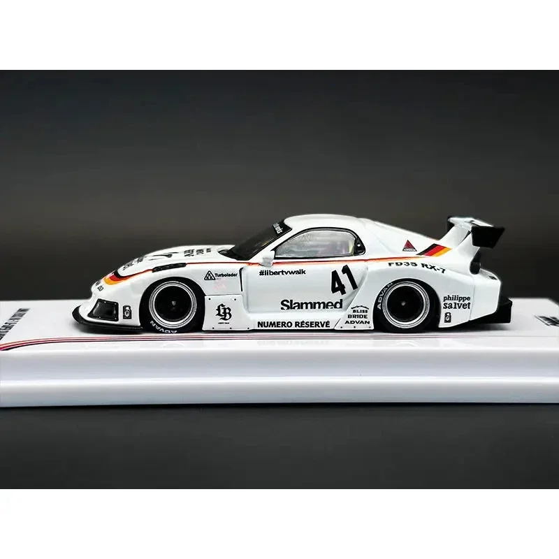 INNO & Time Micro 1:64 Car RX-7 FD3S -from 41 Coca-Cola LB Wide Body White Alloy Car Model