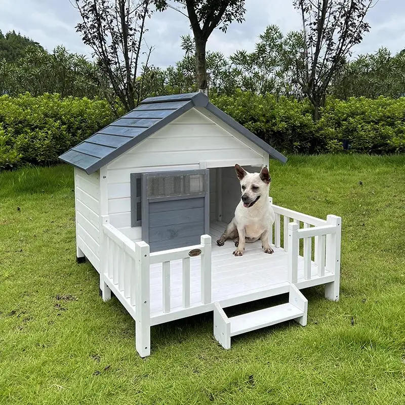 

Wooden kennel outdoor rainproof doghouse cold proof doghouse cattery courtyard dog villa outdoor dog house dog cage