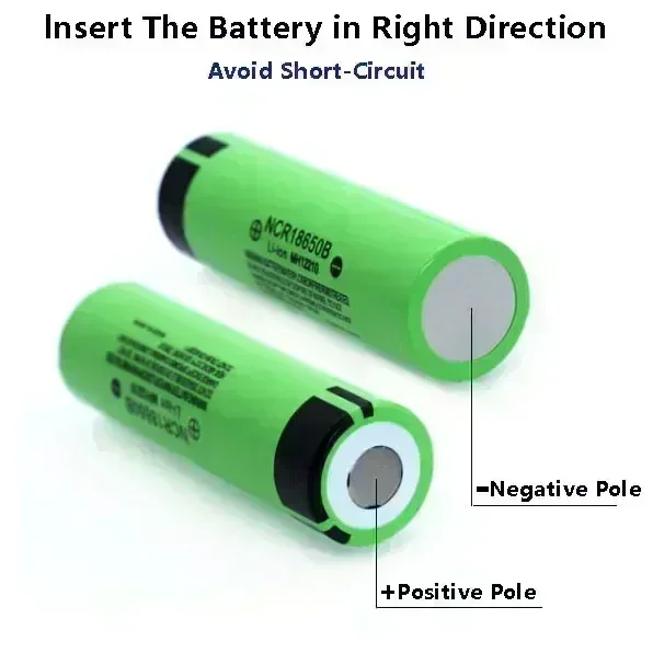 

High quality rechargeable lithium battery NCR18650B 3.7V 3400mAh - Quality Assurance