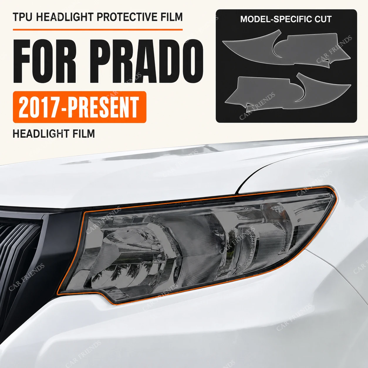 トヨタ-ランドクルーザー-プラド-150-2017年以降の車用-カスタムフィット-プレカット-スモークブラック-tpu-ヘッドライト-テールライト-フォグライト-保護フィルム