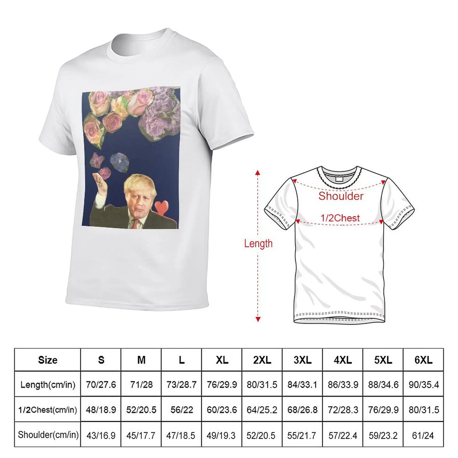 Boris Johnson and flower T-Shirt cute clothes vintage clothes vintage t shirt men