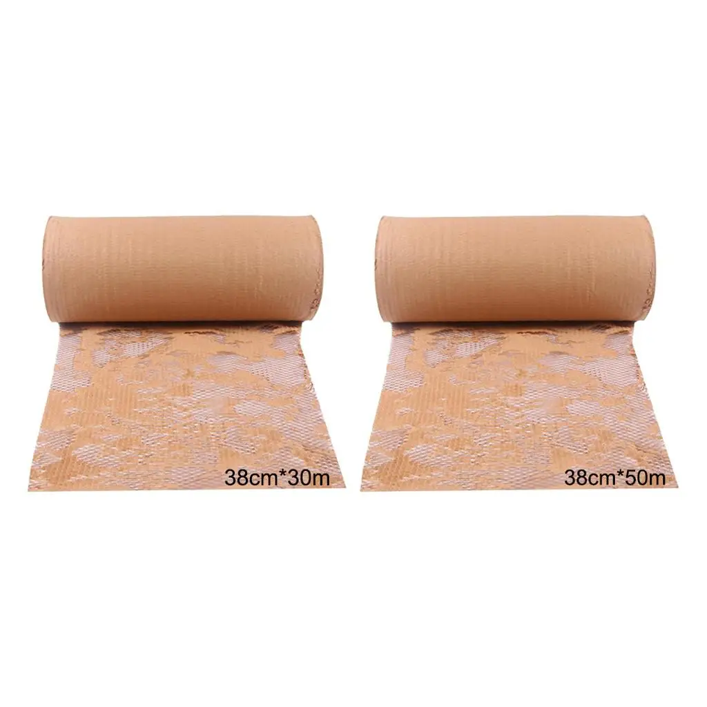 1 Roll Kraft Paper Roll Art Craft Protective Paper Honeycomb Cushioning Wrap for Gift Packing , Wrapping ,Parcels, Box Filling