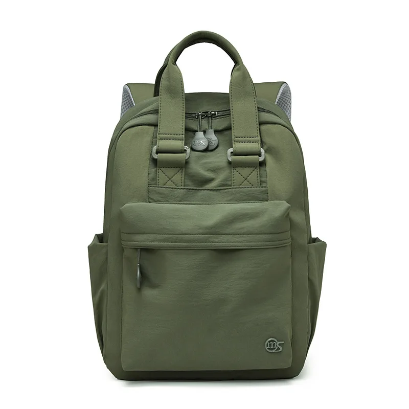 New Solid Color Backpack Fashionable and Casual Women's Backpack Lightweight and Versatile Multifunctional Computer Backpack