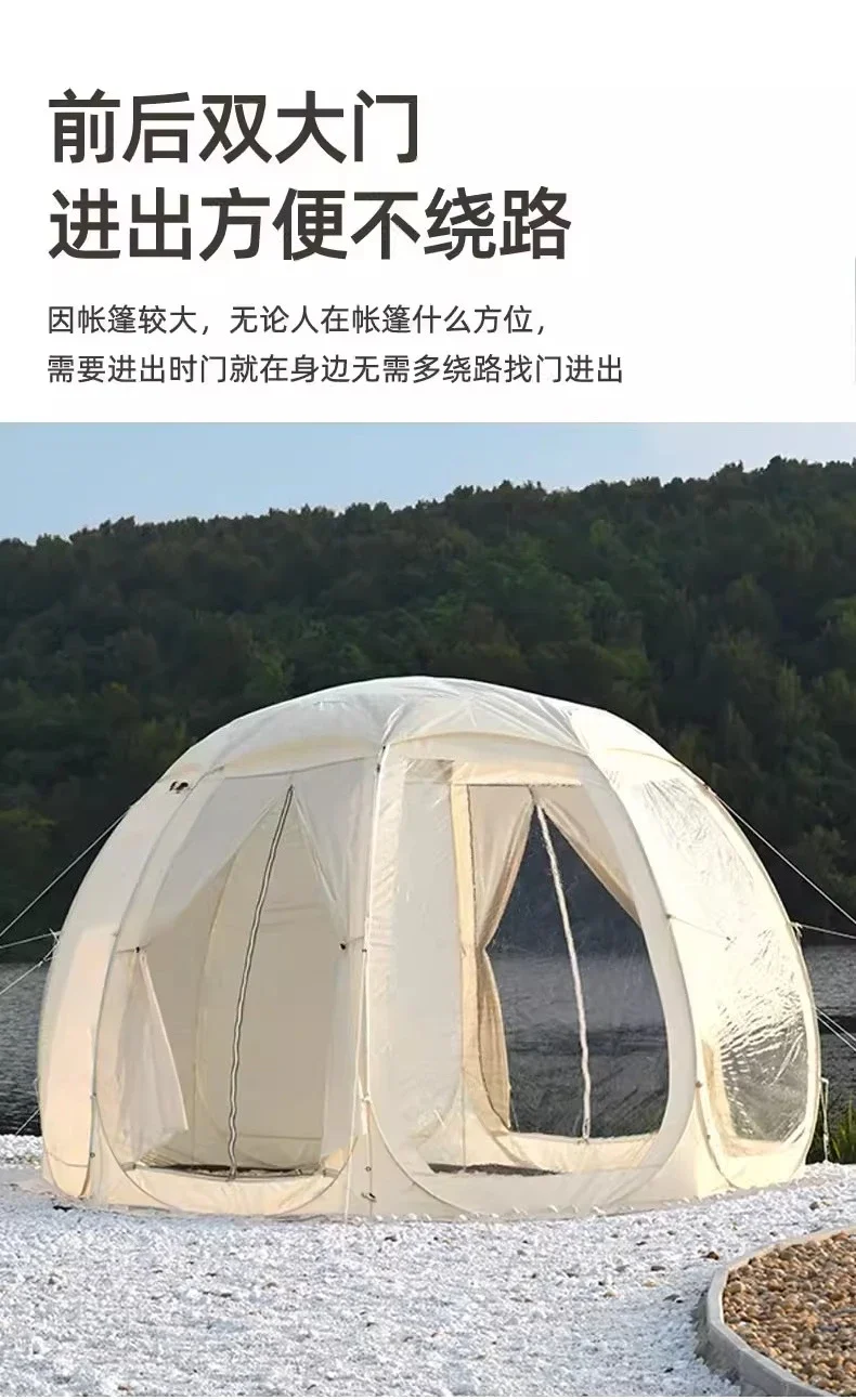 Winter warm tent, outdoor camping picnic, automatic and transparent