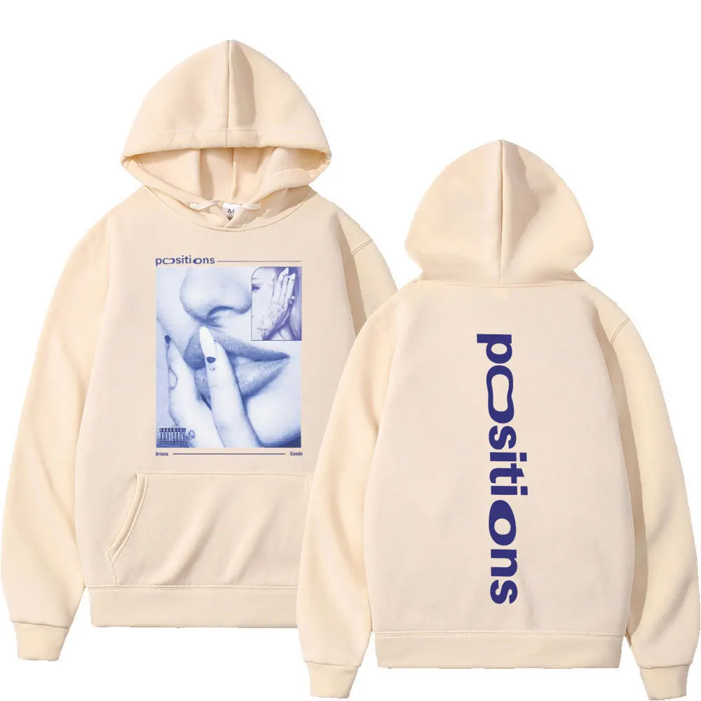 Herren-Hoodie mit Retro-Muster von Ariana Grande, Unisex, Modischer Pullover, Herbst/Winter Langarm Lockerer Freizeit-Sweatshirt – Detail 4