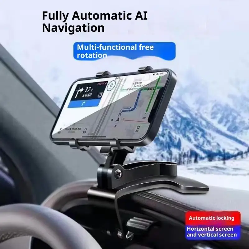 Car Phone Holder Stand Universal Car Dashboard Clip Mount GPS Cell Mobile Phone Support In Car Bracket