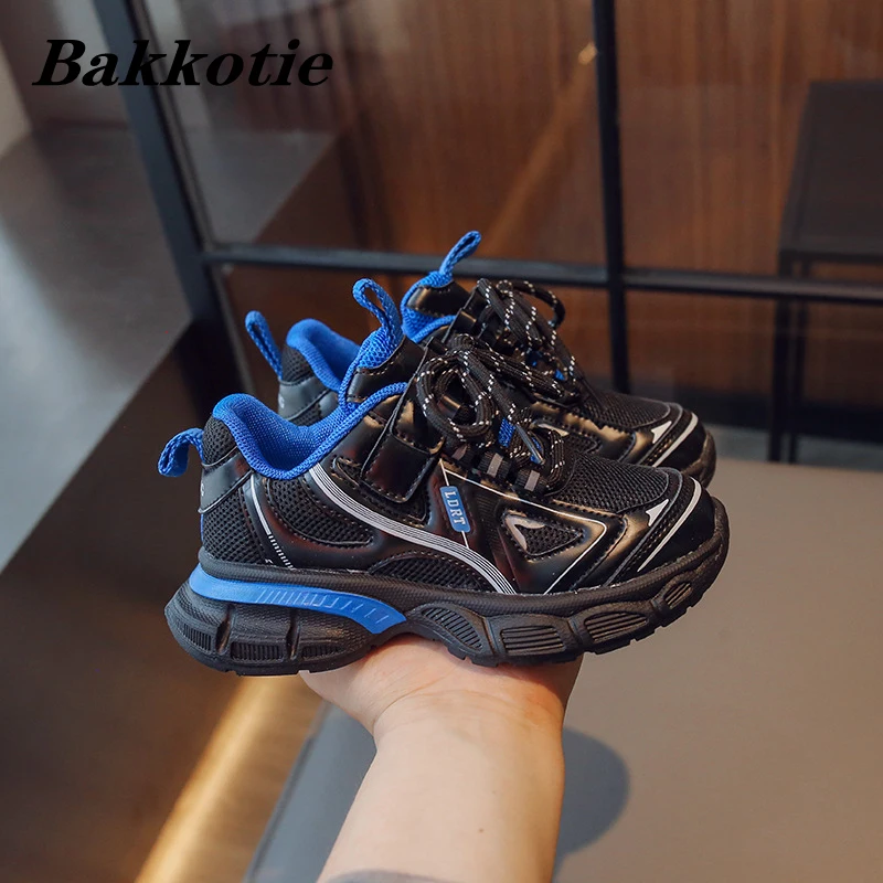 

Kids Sneakers 2023 Autumn Boys Sport Running Chunky Trainers Girls Fashion Brand Casual Breathable Shoes Toddler Soft Sole