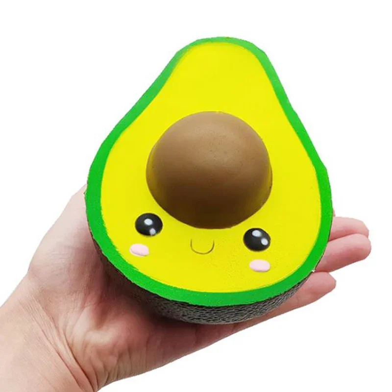 Jumbo aguacate Squishy lindo lento aumento suave juguete para apretar simulación dulce perfumado alivio del estrés para chico bebé regalo de Navidad Toy10 * 13CM
