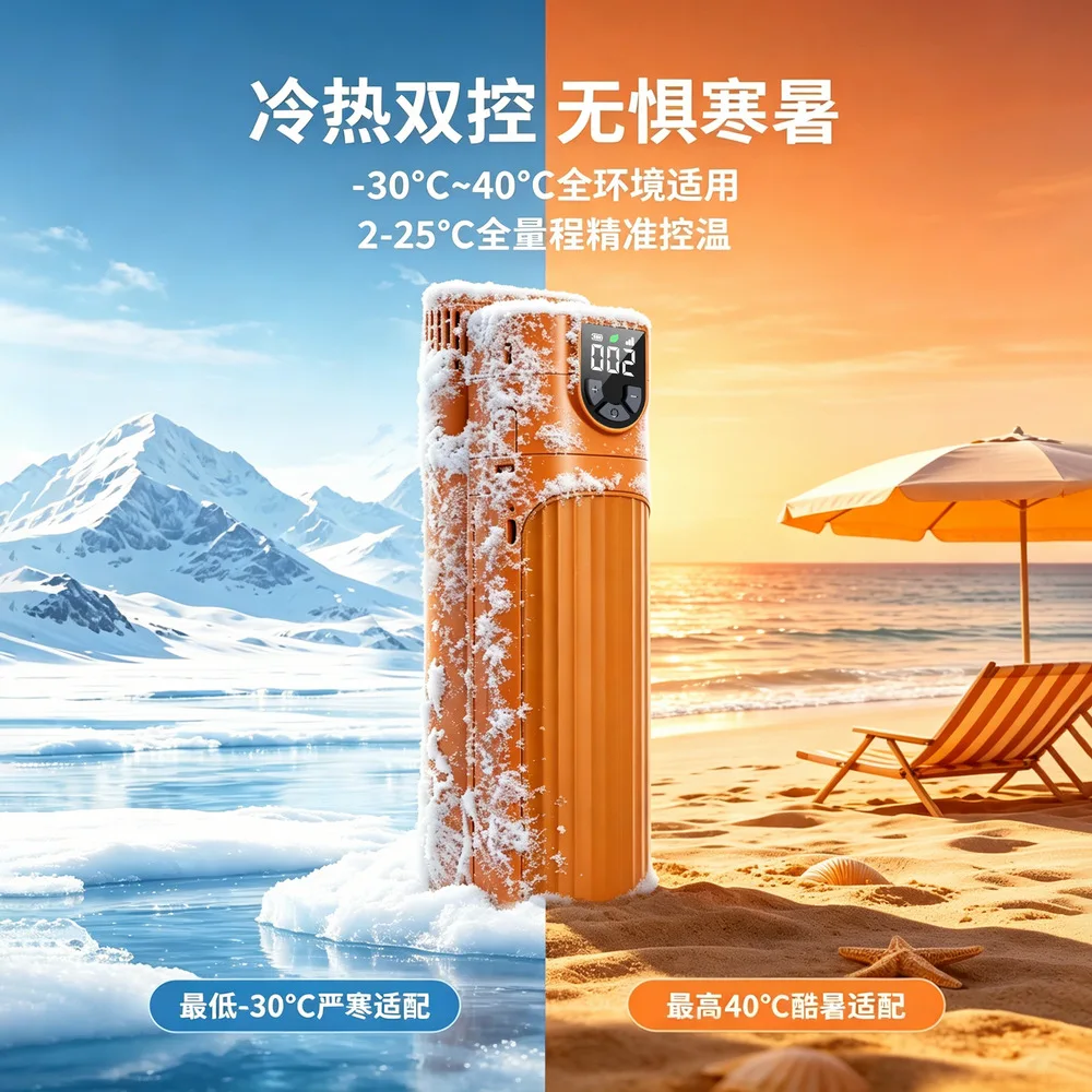 Car Home Dual Use Portable Insulin Cooler Mini Fridge Travel Medicine Cold Storage