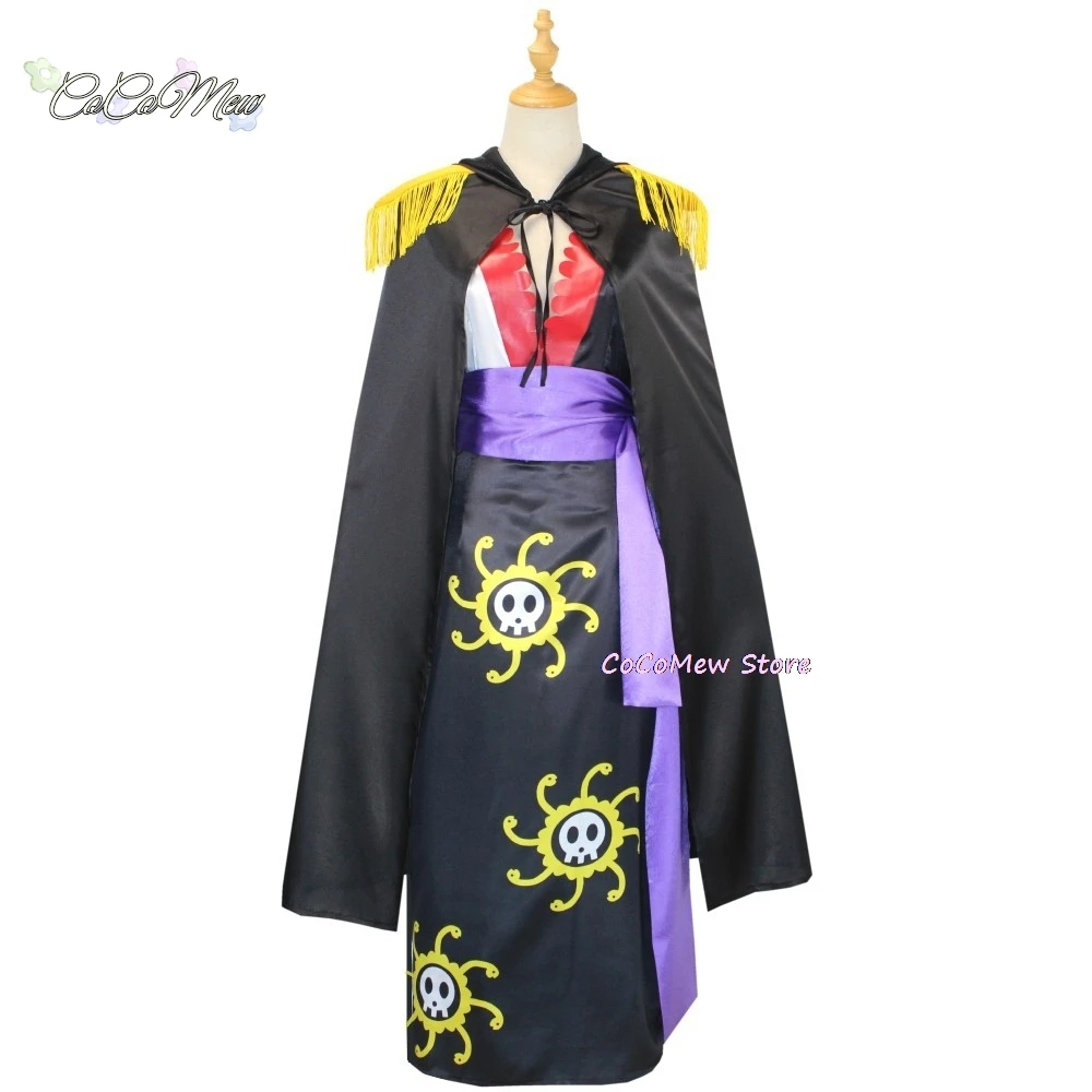 Anime Boa Hancock Cosplay Costume Tops Skirt  Accessories Suit Oka Shichibukai Female Emperor Role Play Cheongsam Halloween