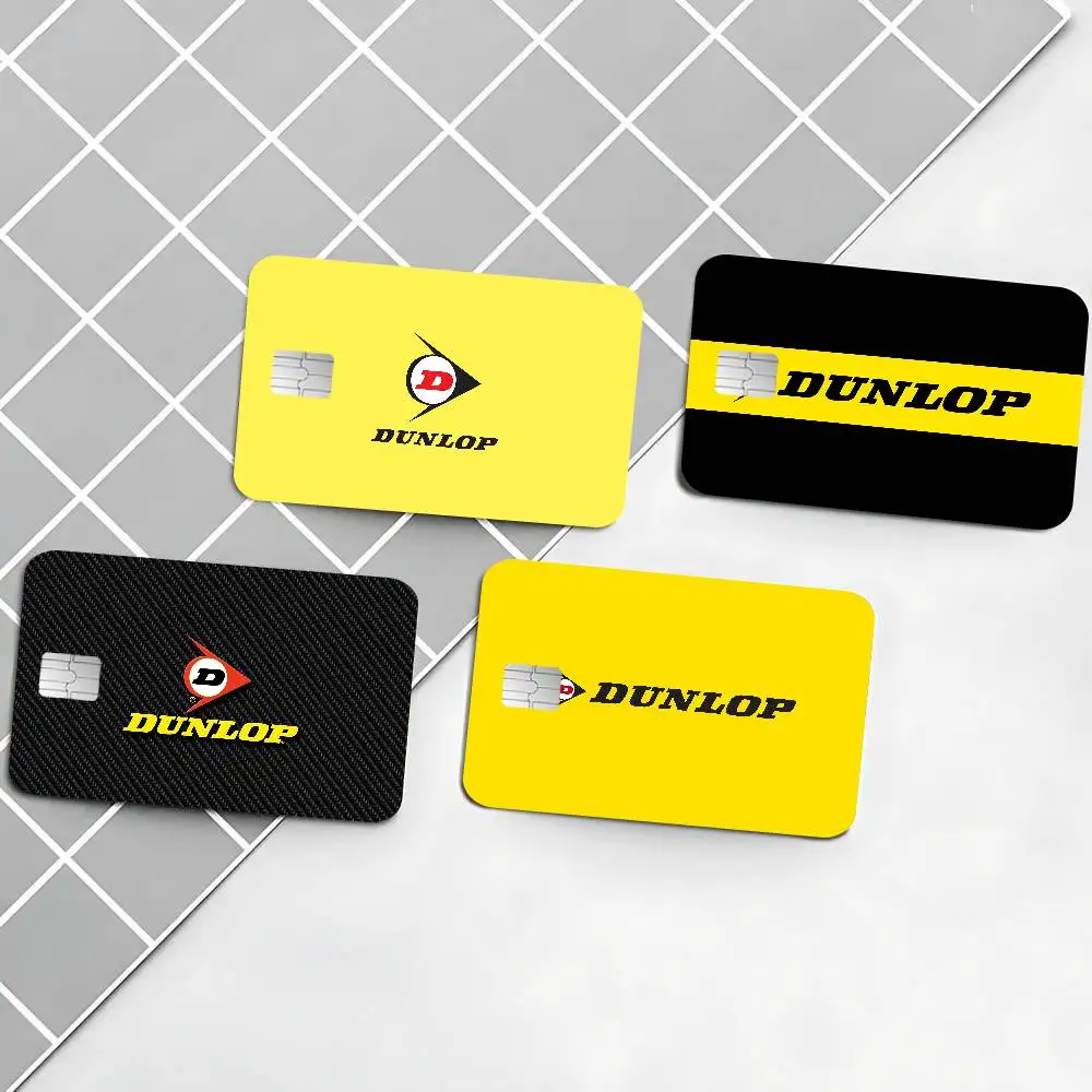 Dunlops Tyres Banner Fashion Matte Gold Silver Black Matte Film Skin Sticker Tape for Bank Credit Debit Card
