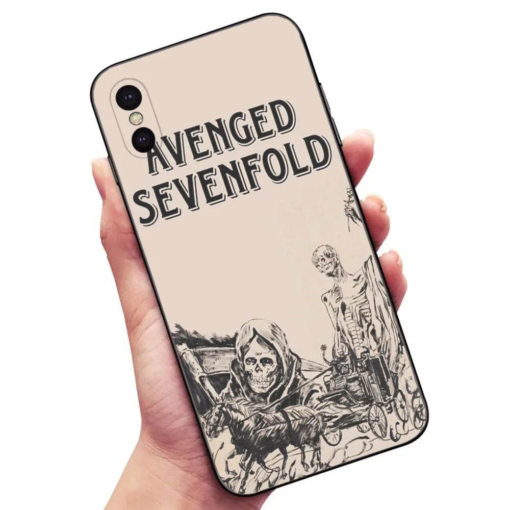 Avenged Sevenfold Phone Case For Samsung S24,23,22,30,21,10,9,Ultra,Plus,Lite,FE,5G Black Soft Case