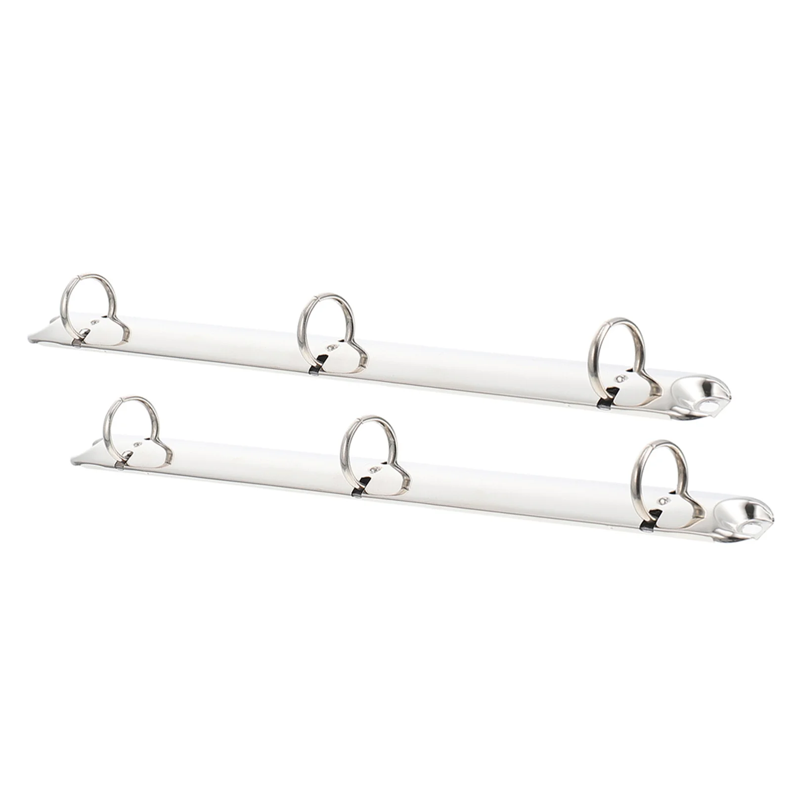 2Pcs Metal Binder Mechanisms Sturdy Iron 3 Rings Binder for A4 Loose Leaf Notebook Office School Home Organizers