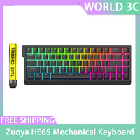 Zuoya HE65 Mechanical Keyboard Magnetic Switch Wired Hotswapp Rgb 8khz 0.04mm Gaming Keyboard Rt Office Laptop Gamer Pc Custom