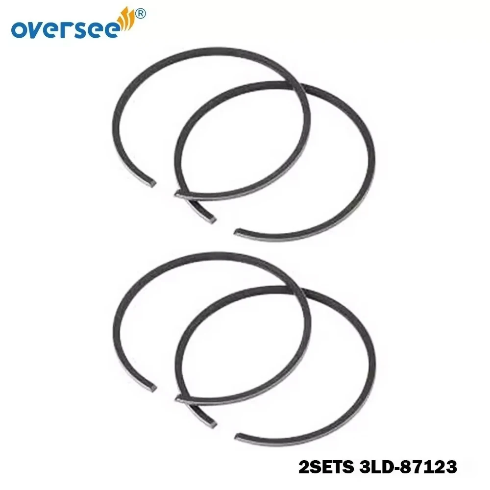 

3LD-87123-1 Набор поршневых колец STD для подвесного двигателя Tohastu 18HP MX18E2 3LD-00011-0 и 350-00011-0 2 комплекта