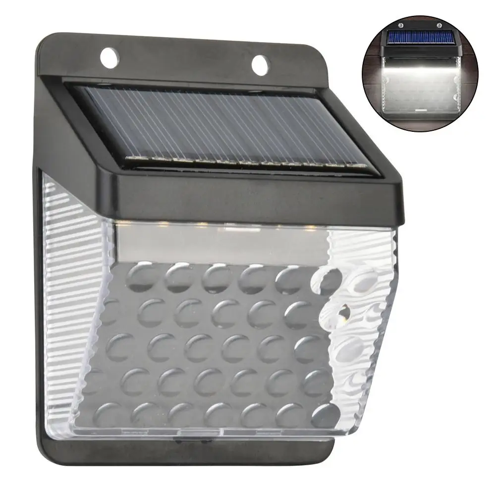 Waterproof Solar LED Wall Lamp - Outdoor Light Sensor - Balcony, Patio, and Garden Decoration