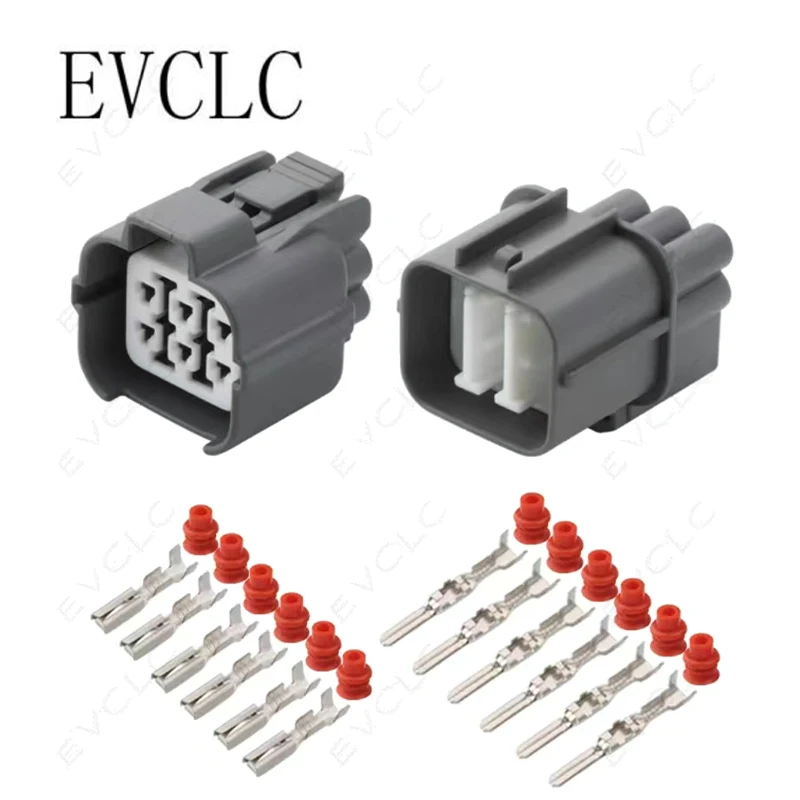 1 Set 6-Pin Car Wiring Harness Connector Waterproof Plug 6181-0074/6189-0133 for Window Lift Motor Connector Electronic Fan Plug