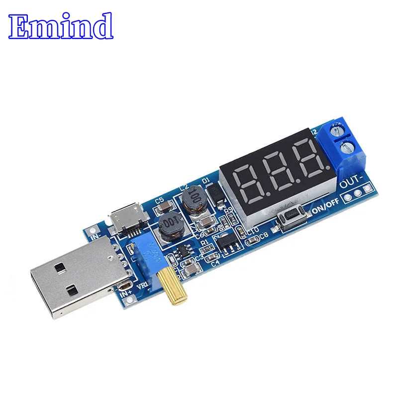 2/5/10/20/50Pcs USB Voltage Regulator Module DC-DC Boost Power Supply 5V to 3.3V 9V 12V 24V Power Electronics Module