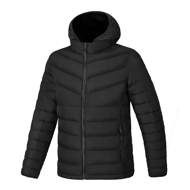 

Man Parka Jackets Waterproof Winter Solid Quality Thick Puffer Padding Cotton Coats For Men